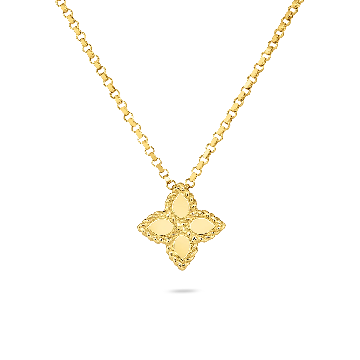 Roberto Coin 18K Yellow Gold Princess Flower Necklace