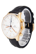 Pre-Owned gents IWC Portuguese Chronograph Rattrapante in 18K rose ...