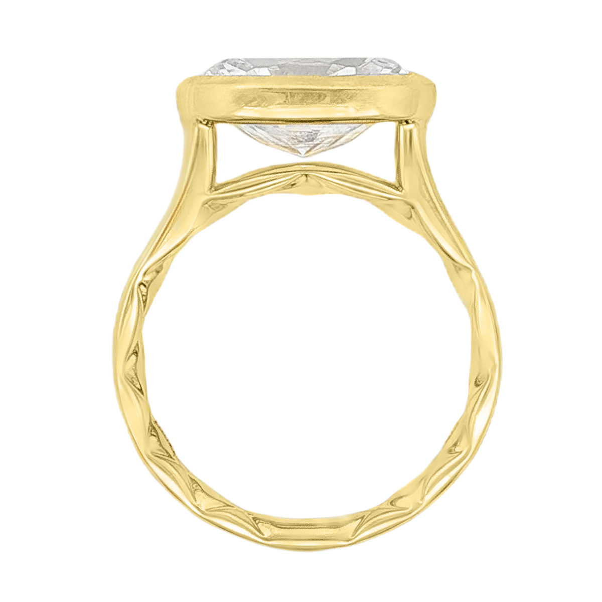 A. Jaffe Oval Solitaire Diamond Engagement Ring — photo 3 of 3