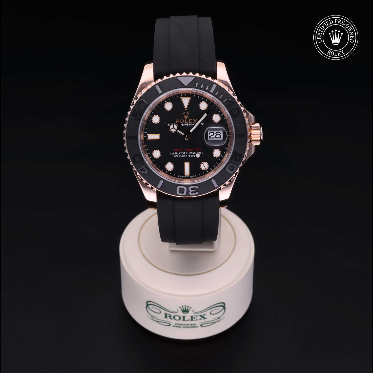 Rolex Certified Pre Owned Oyster Perpetual Yacht Master 40mm in Everose Gold M116655 H.L. Gross