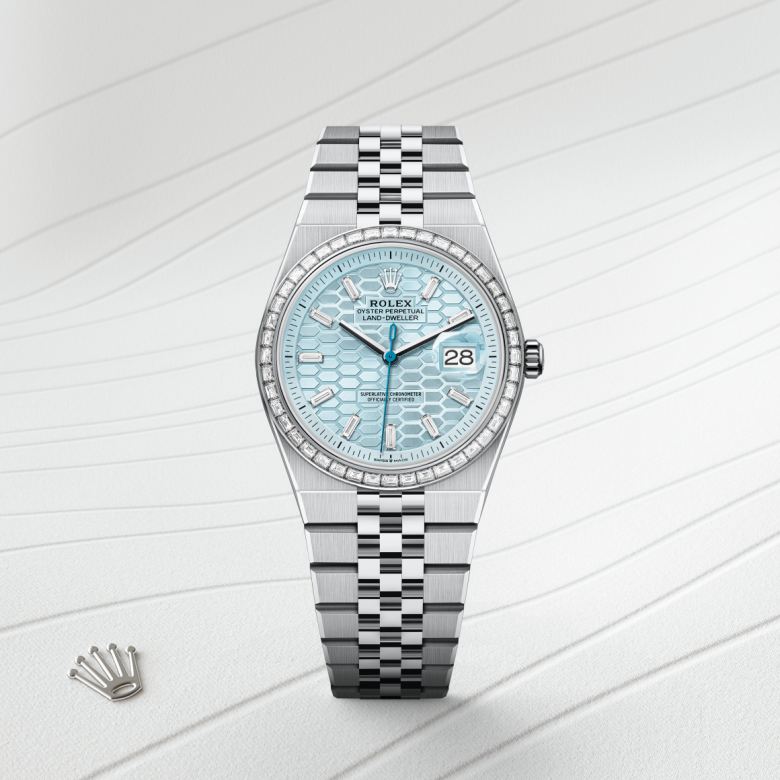 Rolex Land-Dweller Platinum M127286TBR-0001 | H.L. Gross & Bro
