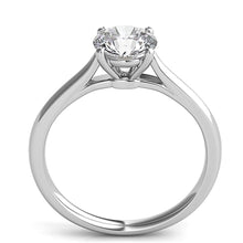 Four Prong Basket Solitaire Diamond Engagement Ring Four Prong Basket Solitaire Diamond Engagement Ring
