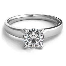 Tapered Four Prong Diamond Solitaire Engagement Ring Tapered Four Prong Diamond Solitaire Engagement Ring
