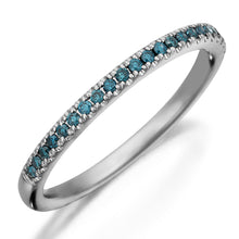 Henri Daussi Blue Diamond Pave Band Henri Daussi Blue Diamond Pave Band