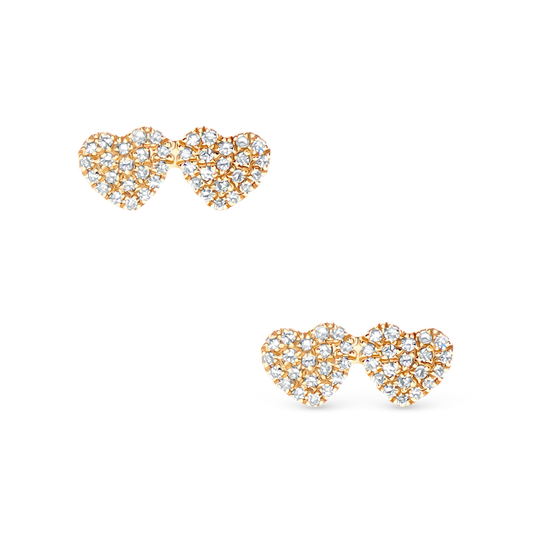 .18ct 14k Yellow Gold Diamond Stud Earrings — photo 1 of 1