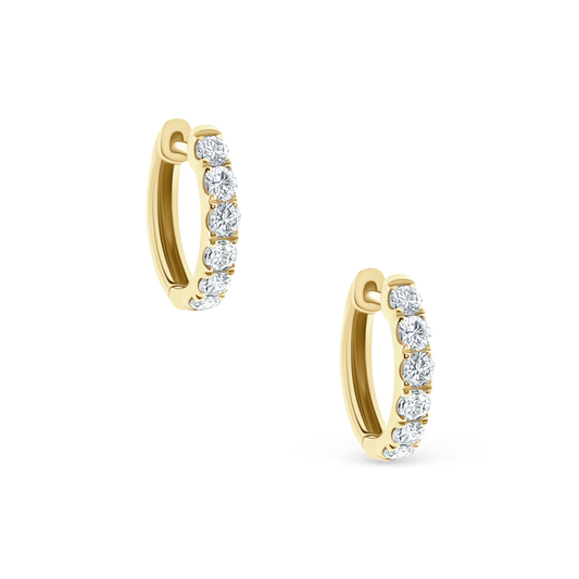 .42ct 14k Yellow Gold Diamond Huggys — photo 1 of 1
