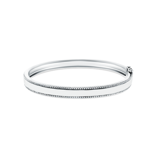 .47ct 14k White Gold Diamond Bangle — photo 1 of 2