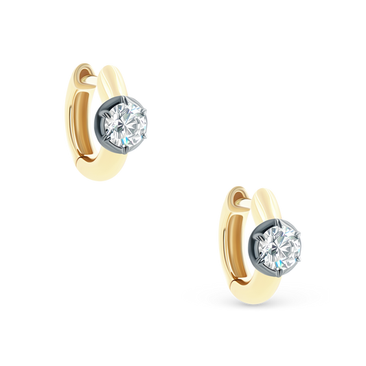 .48ct 14k Yellow Gold Diamond Drop Earrings, SKU 150-6537