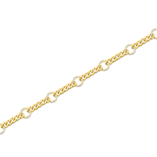 .50ct 14k Yellow Gold Diamond Bracelet — photo 1 of 2