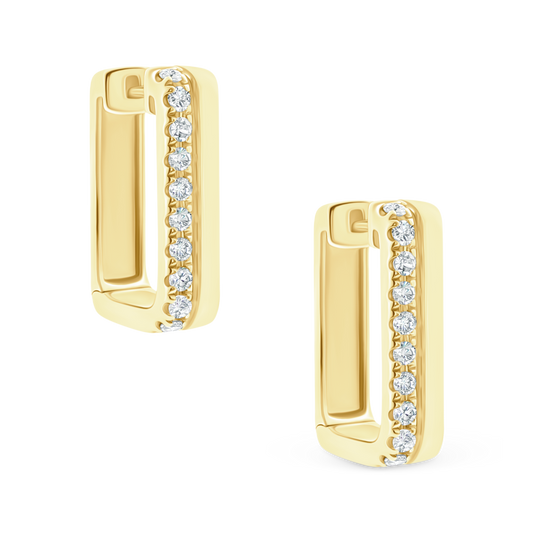 .51ct 14k Yellow Gold Diamond Huggys — photo 1 of 2