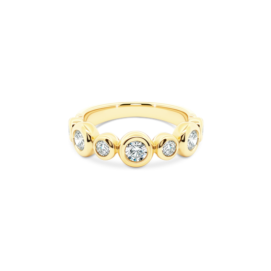 .63ct Bezel Set Round Cut Diamond Wedding Ring — photo 1 of 3