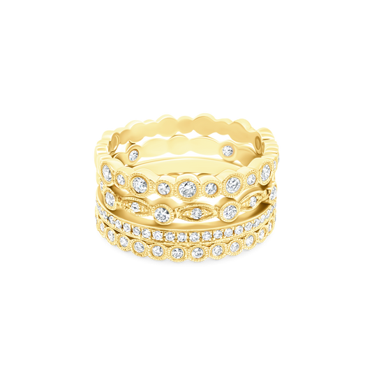 .64ct 18k Yellow Gold Diamond Band - SKU 110-8815