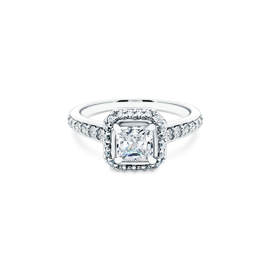 1.05ct Princes Cut Diamond Halo Engagement Ring — photo 1 of 3