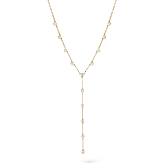 .72ct 14k Yellow Gold Diamond "Y" Necklace — photo 1 of 2