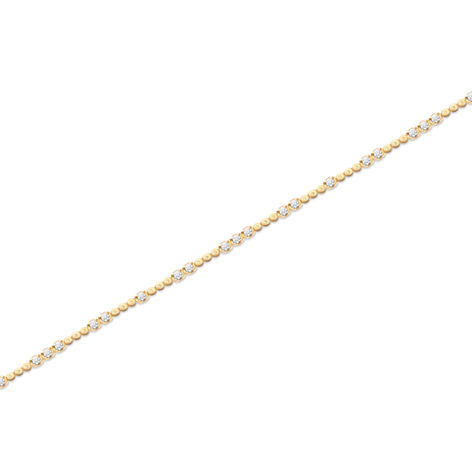 .75ct 14k Yellow Gold Diamond Bracelet — photo 1 of 2