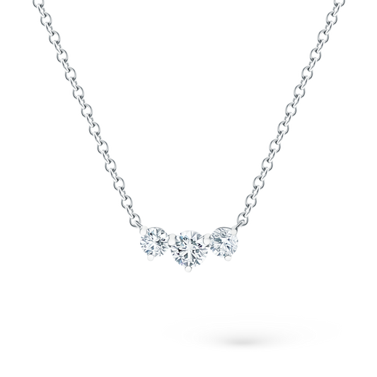 .75ct 18k White Gold Diamond Necklace - SKU 165-1705