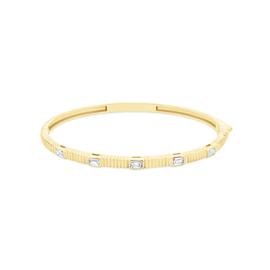 .79ct 14k Yellow Gold Diamond Bangle — photo 1 of 2