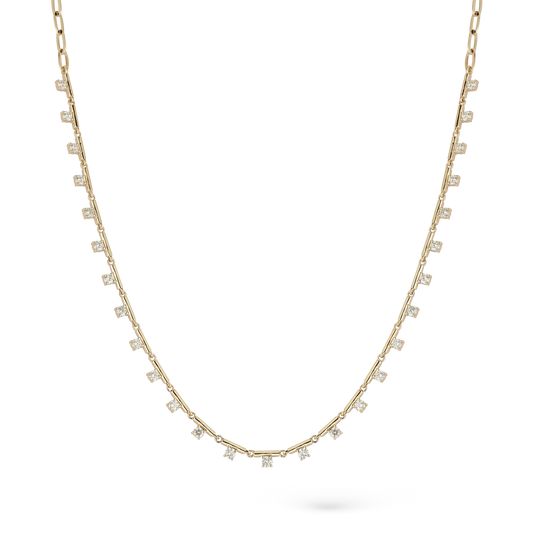.91ct 14k Yellow Gold Diamond Necklace — photo 1 of 2