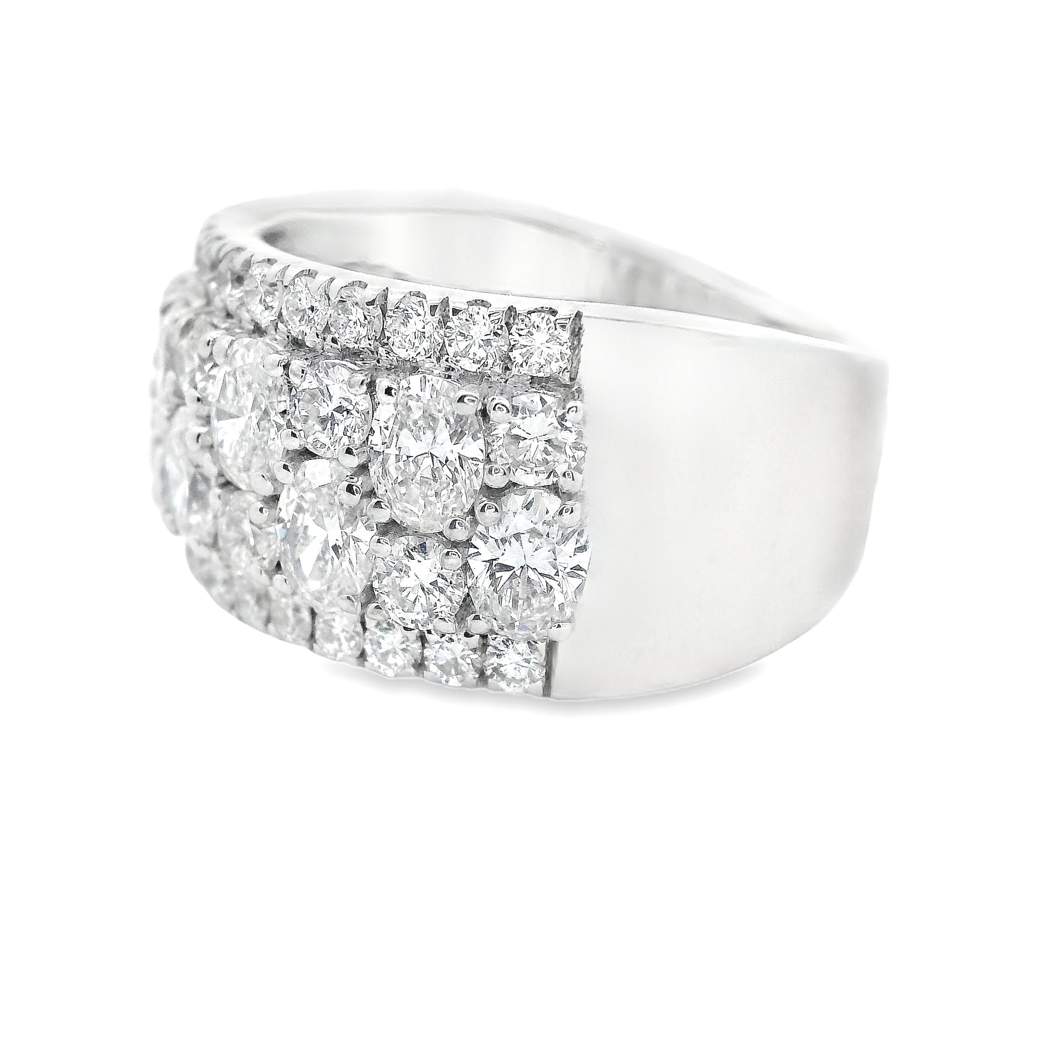 110-8634 - 2.93ct 18k White Gold Diamond Band – H.L. Gross