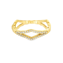 18k yellow gold diamond ring by tacori with diamonds totaling appro...