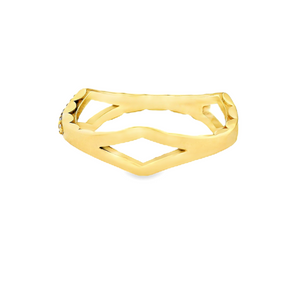 18k yellow gold diamond ring by tacori with diamonds totaling appro...