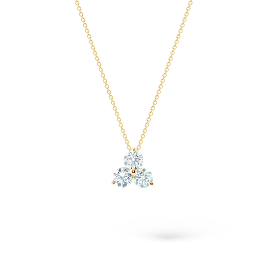 1.00ct 14k Yellow Gold Diamond Cluster Pendant, SKU 160-5332