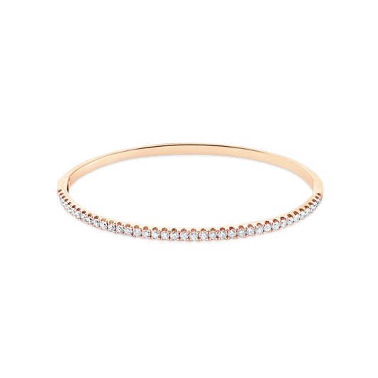 1.00ct 18k Rose Gold Diamond Bangle — photo 1 of 1