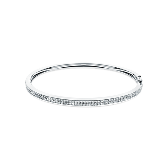 1.00ct 18k White Gold Diamond Bangle — photo 1 of 2