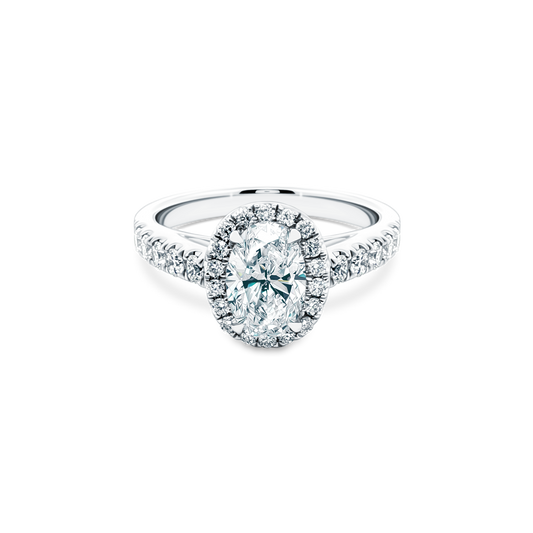 1.49ct Oval Halo Diamond Engagement Ring — photo 1 of 3