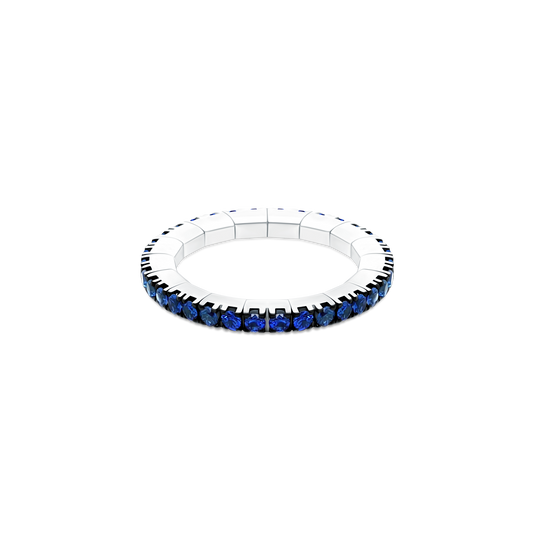 1.02ct 18k White Gold Sapphire Stretch Band - SKU 200-1770
