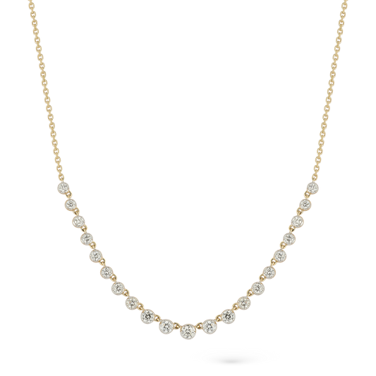 1.11ct 14k Yellow Gold Diamond Necklace — photo 1 of 2