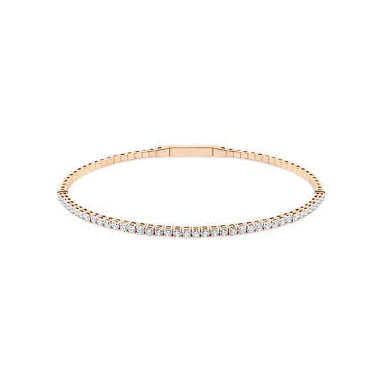 1.19ct 14k Rose Gold Diamond Bangle — photo 1 of 1