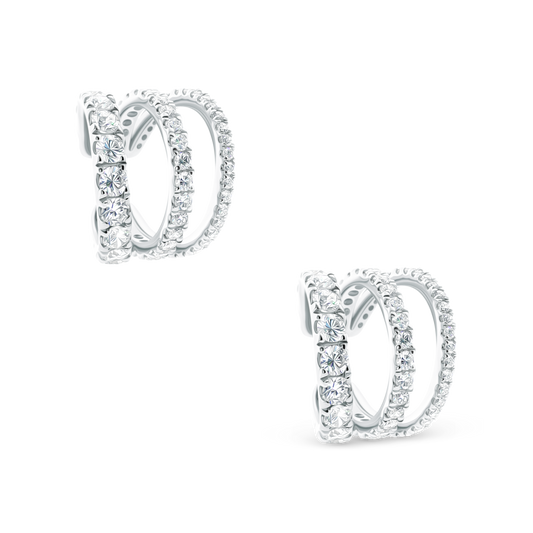 1.23ct 14k White Gold Diamond Ear Cuff, SKU 150-6535