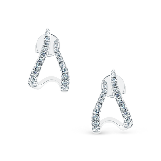 1.26ct 18k White Gold Diamond Fashion Studs — photo 1 of 2