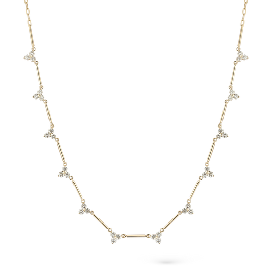 1.27ct 14k Yellow Gold Diamond Necklace — photo 1 of 2