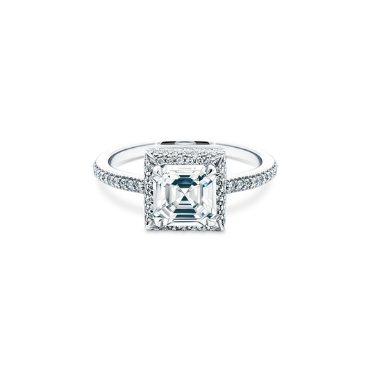 1.82ct Asscher Halo Diamond Engagement Ring — photo 1 of 3