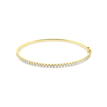 1.45ct 18k Yellow Gold Diamond Bangle — photo 1 of 2