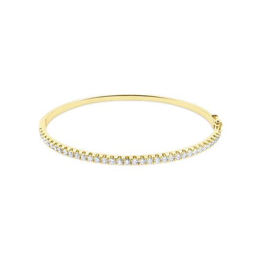 1.45ct 18k Yellow Gold Diamond Bangle — photo 1 of 2