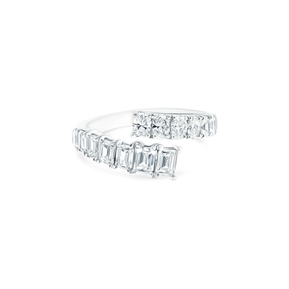 1.72ct 18k White Gold Diamond Bypass Ring - SKU 130-1890