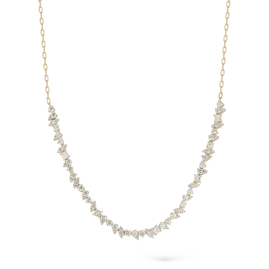 1.78ct 14k Yellow Gold Diamond Necklace — photo 1 of 2