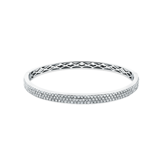 1.85ct 18k White Gold Diamond Bangle — photo 1 of 1