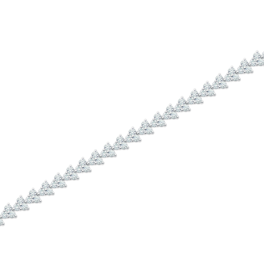 10.00ct 14k White Gold Diamond Bracelet — photo 1 of 1