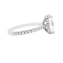 2.87ct Radiant Cut Platinum Engagement Ring