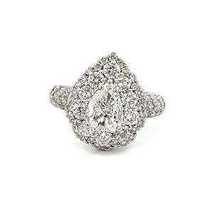 2.25ct G/VS2 Pear Diamond Engagement Ring