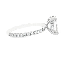 2.47ct 14k White Gold Cushion Cut Engagement Ring
