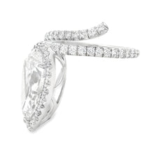 Pear Shape Diamond Platinum Engagement Ring