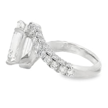 Emerald Cut Diamond Platinum Engagement Ring