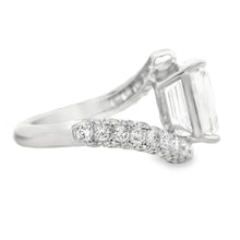 Emerald Cut Diamond Platinum Engagement Ring