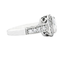 2.25ct 18k White Gold Cushion Cut Diamond Halo Engagement Ring