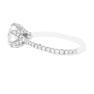 1.72ct 14k White Gold Round Cut Diamond Engagement Ring